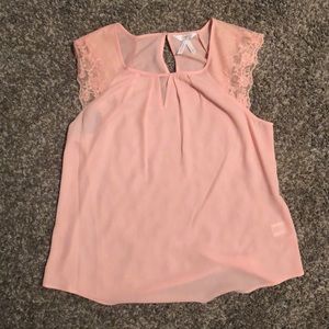 Pink lace Sleeve top